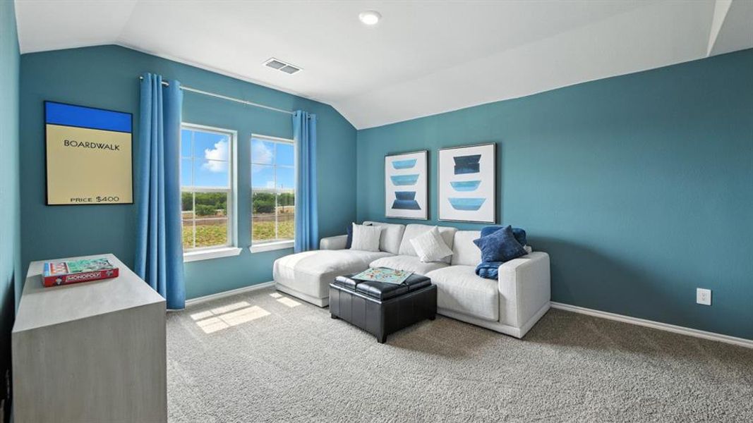 Furnished interior view inside a new home in Monarch at the Meadows, Ponder (Image 9). Furnished interior view inside a new home in Monarch at the Meadows, Ponder (Image 9).