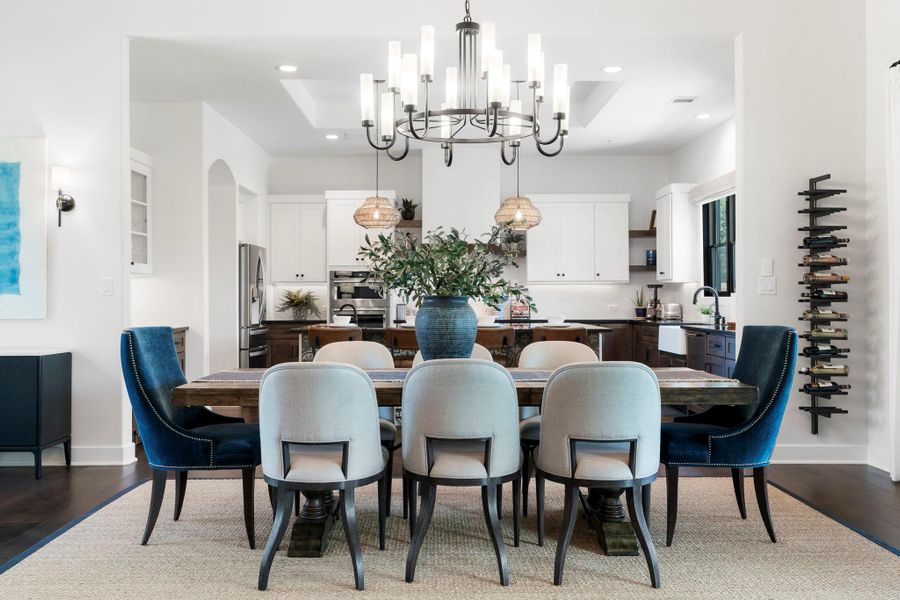 Designer light fixture and wall wine storage adds to the many special touches you will find in this home. Designer light fixture and wall wine storage adds to the many special touches you will find in this home.