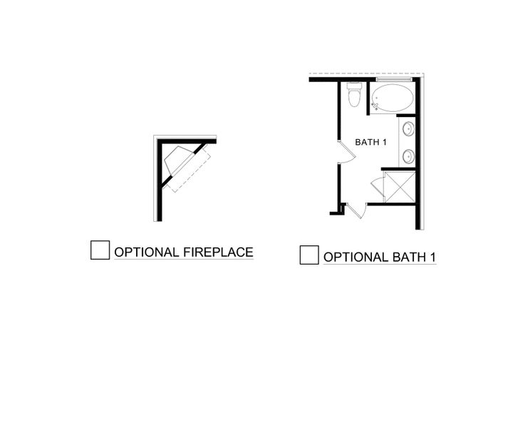 2D floor plan layout of this home in The Woods at Lindsey Place, Anna, TX (Image 3).