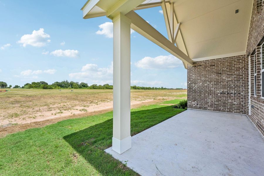 Enjoy the outdoors on the covered patio