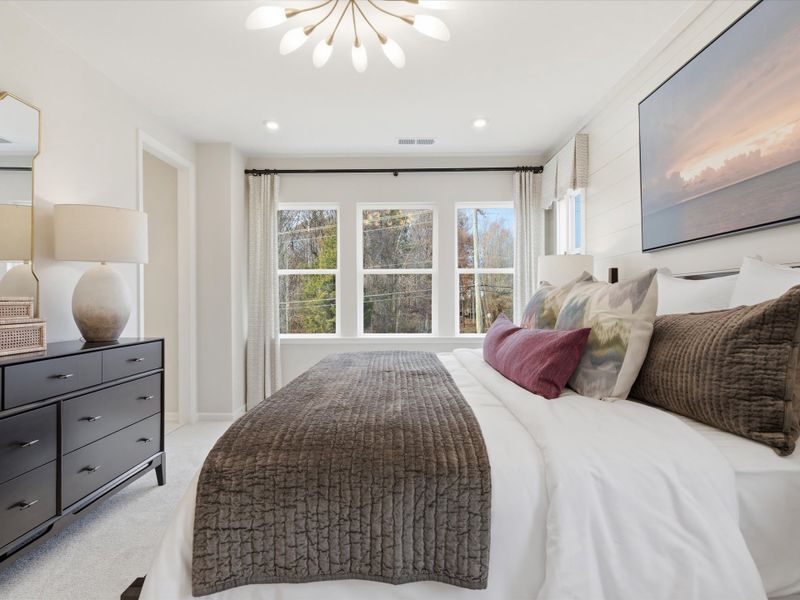Furnished interior view inside a new home in Ellis Townes, Charlotte (Image 25).