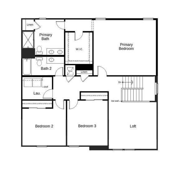 2D floor plan layout of this home in The Preserve at Legends Pointe II, Hudson, FL (Image 3). 2D floor plan layout of this home in The Preserve at Legends Pointe II, Hudson, FL (Image 3).