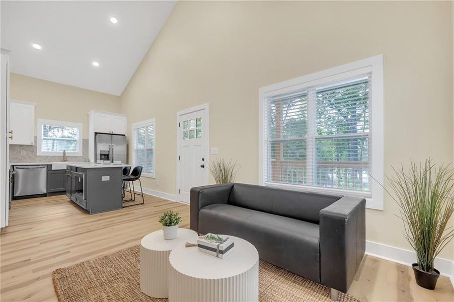 Furnished interior view inside a new home in , Atlanta (Image 6).