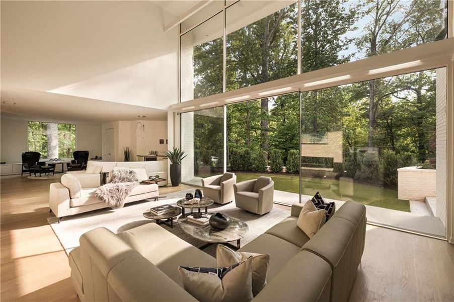 Furnished interior view inside a new home in , Atlanta (Image 15).