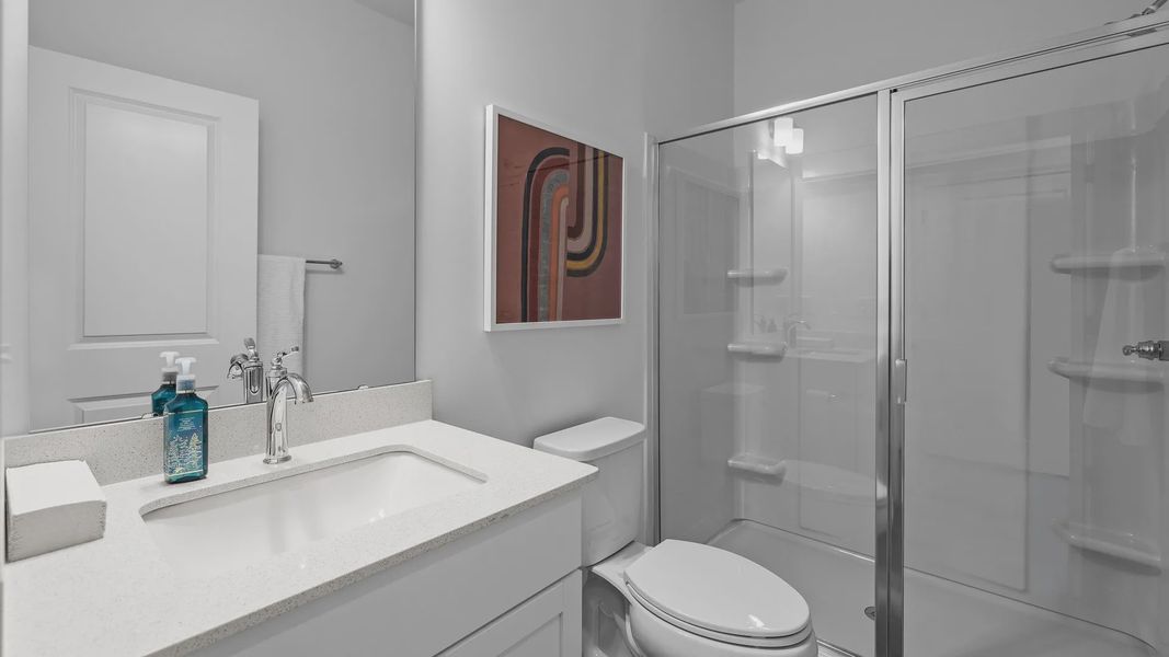 Furnished interior view inside a new home in Ballancroft Towns, Charlotte (Image 5).