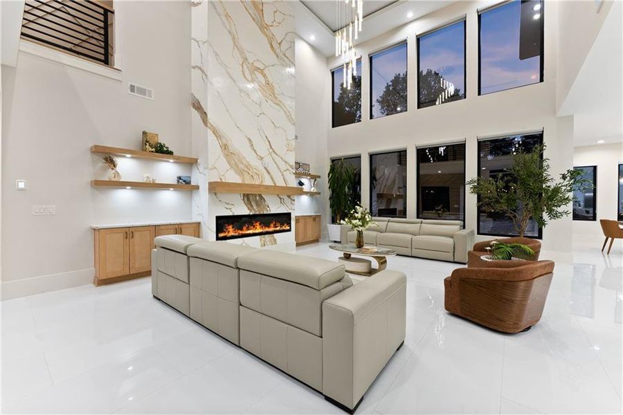 Furnished interior view inside a new home in , Lawrenceville (Image 91).