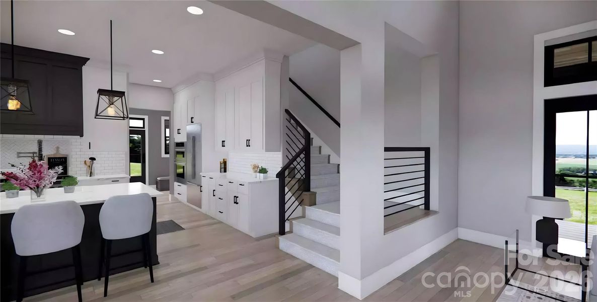 Furnished interior view inside a new home in , Mooresville (Image 6).