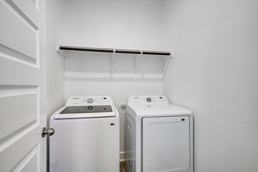 Spacious downstairs laundry