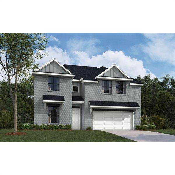 The Galveston II Floorplan - Modern Farmhouse Exterior