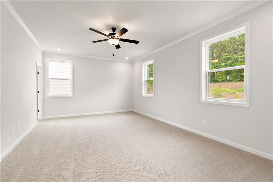 Spacious, unfurnished interior of a new home in The Paddocks at Doc Hughes, Buford (Image 28).