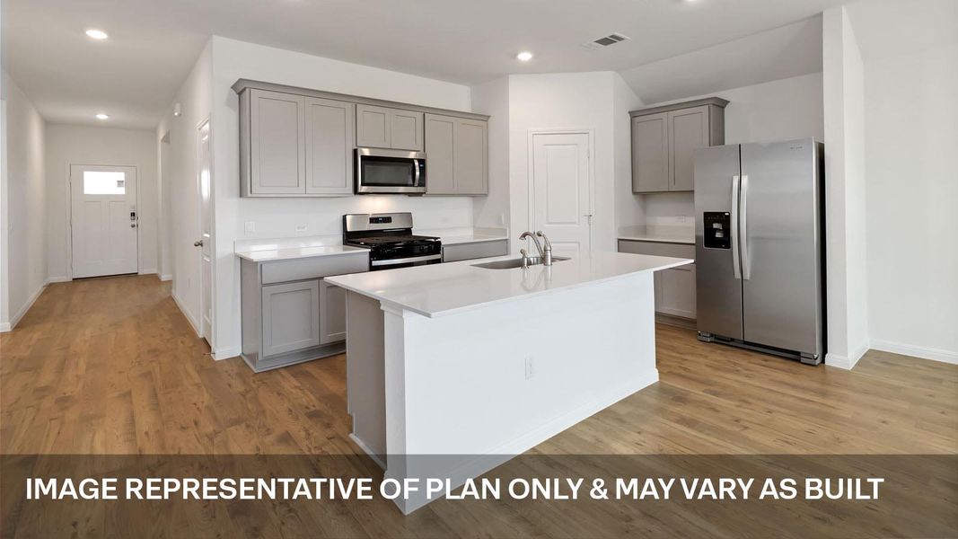 Representative furnished interior of a home built from the The Irvine by D.R. Horton in Monarch Ranch, Manor (Image 6).
