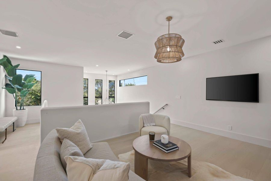 Furnished interior view inside a new home in , Delray Beach (Image 9). Furnished interior view inside a new home in , Delray Beach (Image 9).