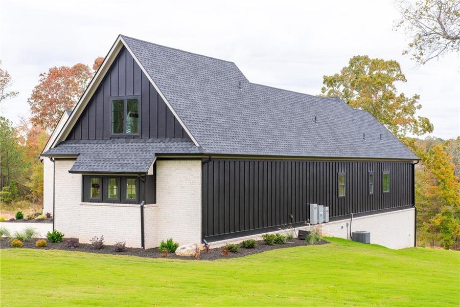 Front exterior of a new home in , Taylorsville, GA, highlighting curb appeal (Image 39). Front exterior of a new home in , Taylorsville, GA, highlighting curb appeal (Image 39).