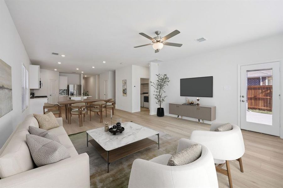 Furnished interior view inside a new home in Lakehaven - Signature Series, Farmersville (Image 6).