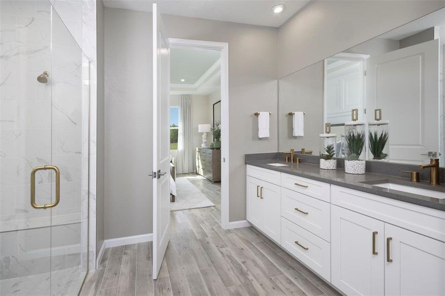 Furnished interior view inside a new home in Wellen Park, Venice (Image 10).