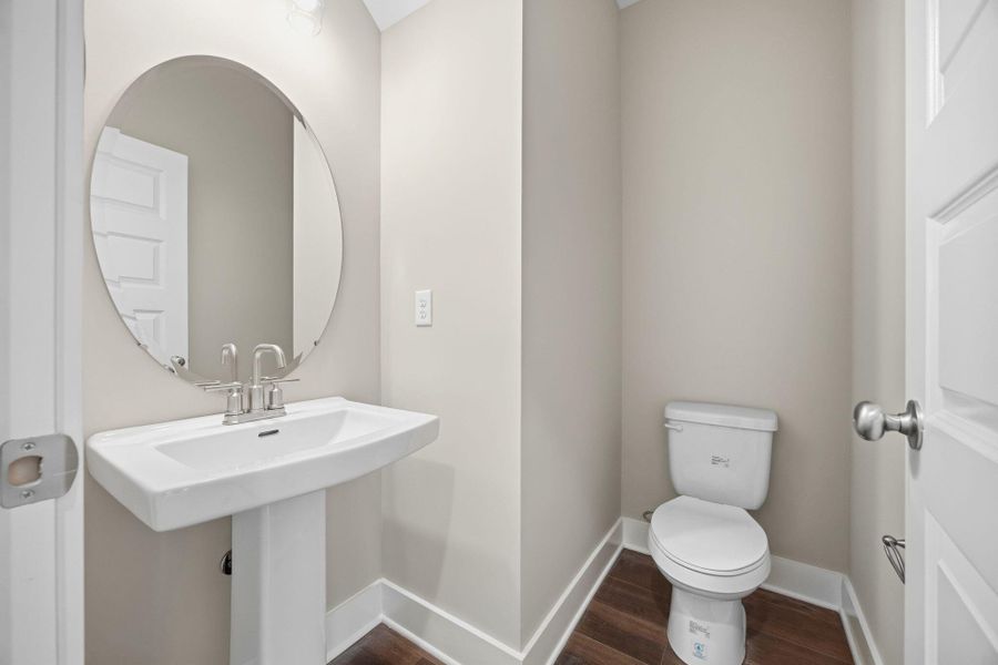 Stylish Powder Room in The Anderson Home