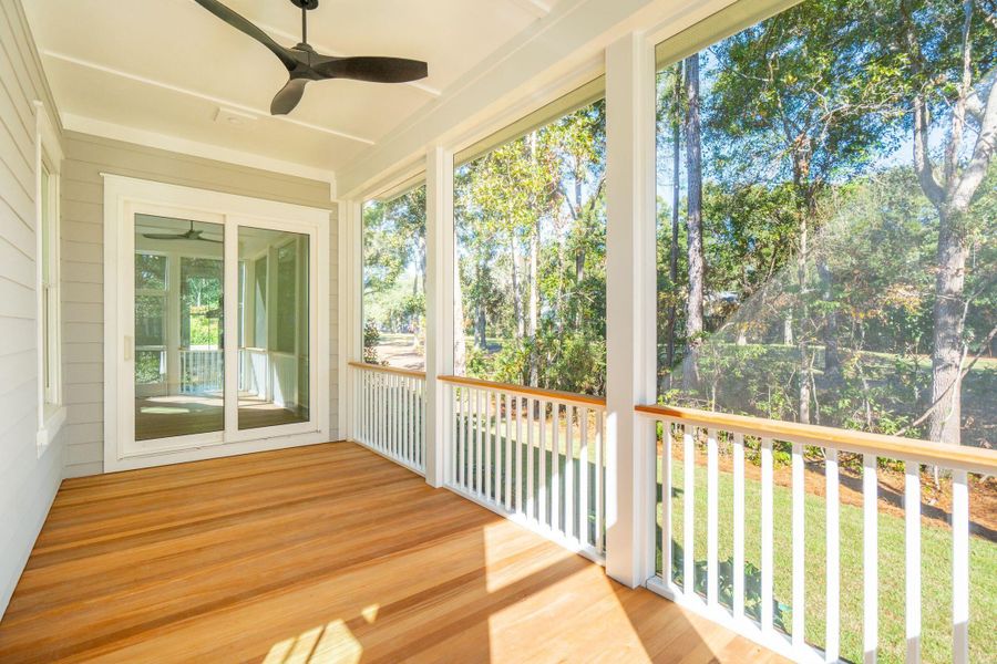 Exterior details and patio area of a home in , Johns Island (Image 42).