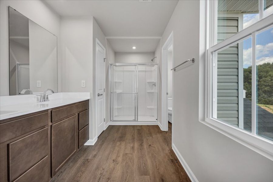 Furnished interior view inside a new home in Cameron Ridge 2-Story, Columbia (Image 7). Furnished interior view inside a new home in Cameron Ridge 2-Story, Columbia (Image 7).