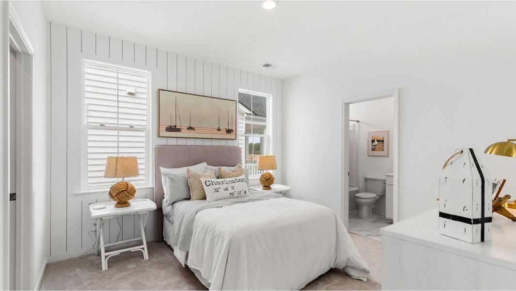 Furnished interior view inside a new home in Sweetgrass at Summers Corner, Summerville (Image 23).
