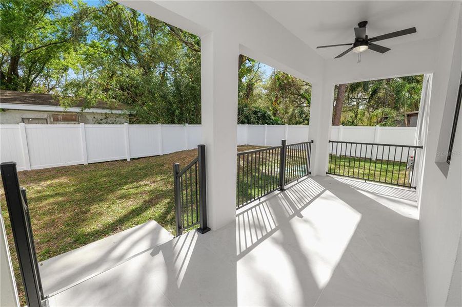 Exterior details and patio area of a home in , Tampa (Image 25).