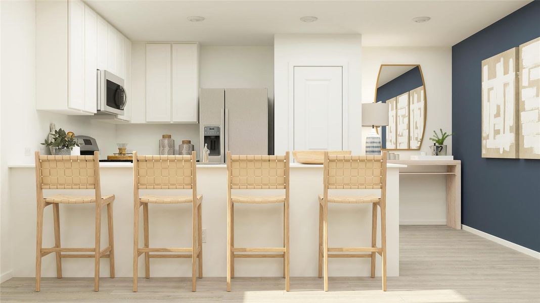 Furnished interior view inside a new home in Firefly Pointe: Classic Collection, Hutto (Image 28).