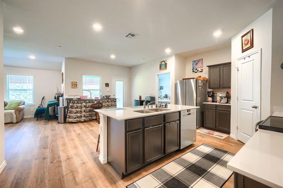 Furnished interior view inside a new home in Enclave at Pecan Creek, Providence Village (Image 9). Furnished interior view inside a new home in Enclave at Pecan Creek, Providence Village (Image 9).
