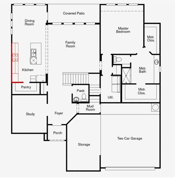 First Floor Diagram - Representative Photo