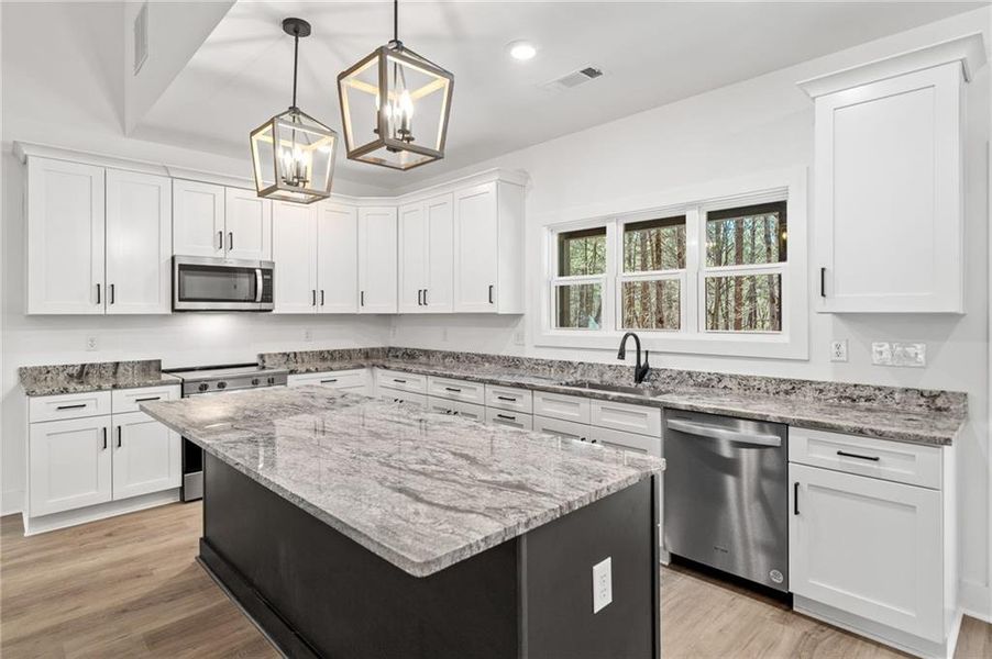 Furnished interior view inside a new home in , Ellijay (Image 10).