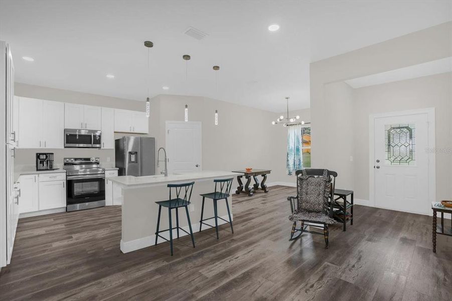 Furnished interior view inside a new home in , Deland (Image 5). Furnished interior view inside a new home in , Deland (Image 5).