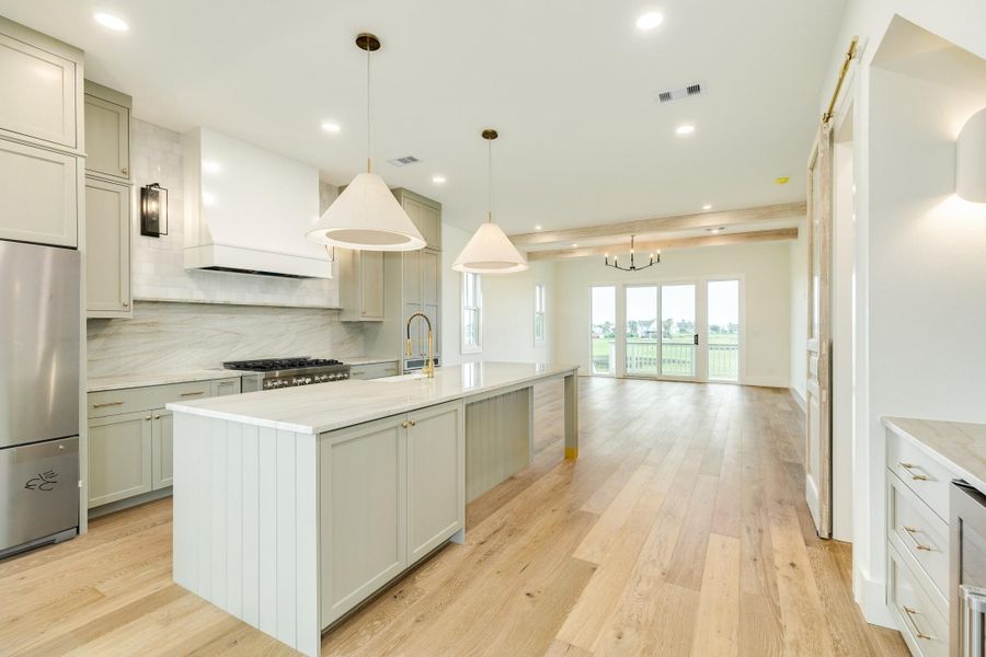 Furnished interior view inside a new home in , Galveston (Image 13).