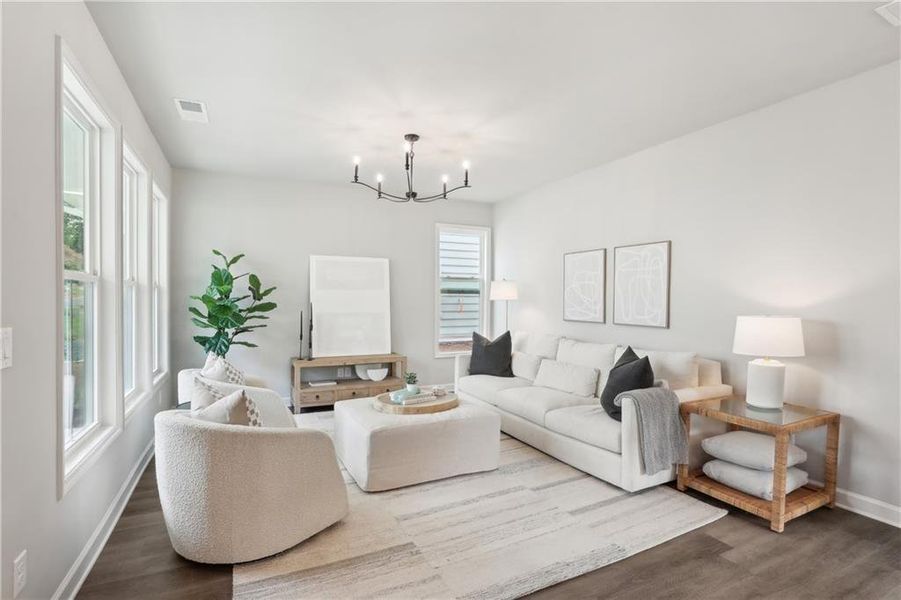 Furnished interior view inside a new home in Parkside, Clarkston (Image 26).
