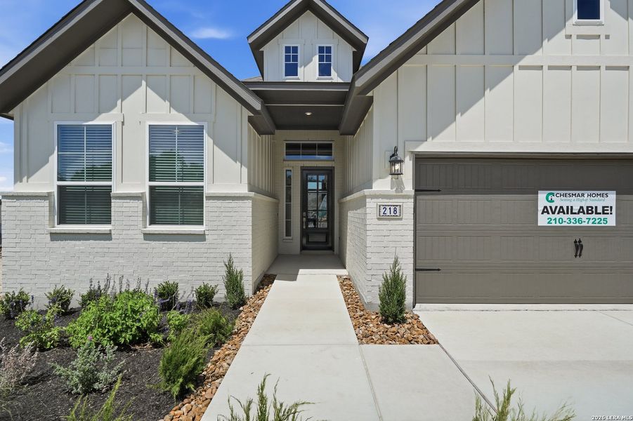 Exterior details and patio area of a home in Esperanza 50's, Boerne (Image 3).
