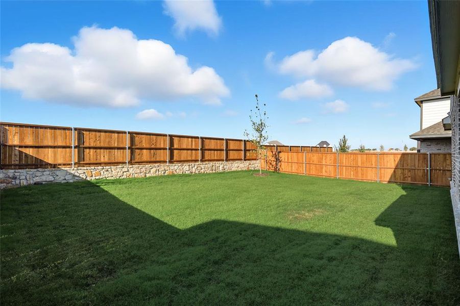 View of fenced backyard View of fenced backyard