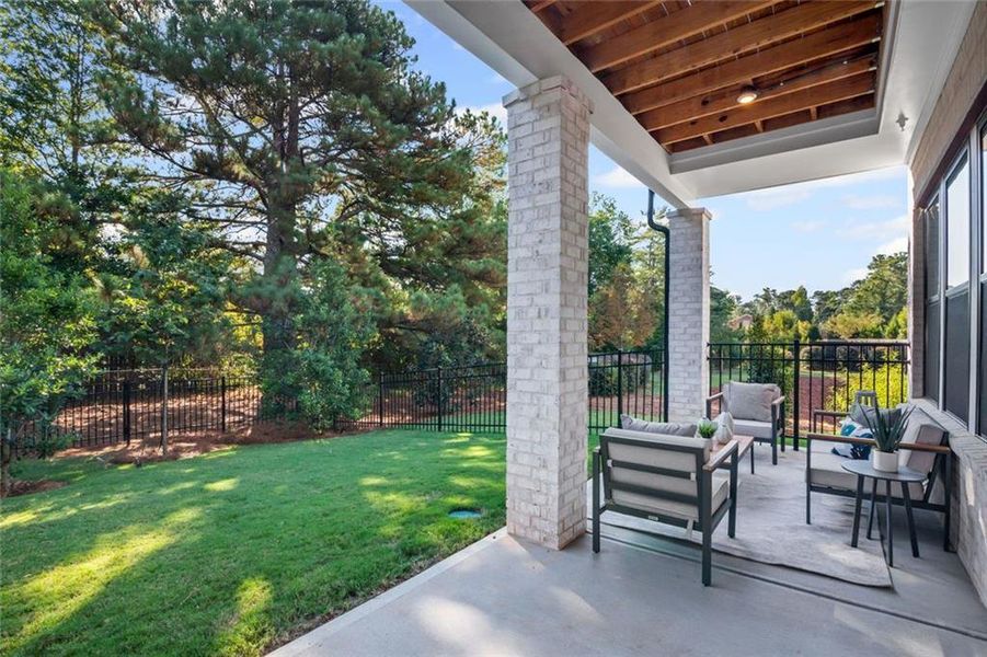 Exterior details and patio area of a home in , Alpharetta (Image 33).