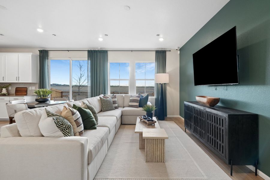 Representative furnished interior of a home built from the Summit by Taylor Morrison in Sugar Creek Alpine, Loveland (Image 8).