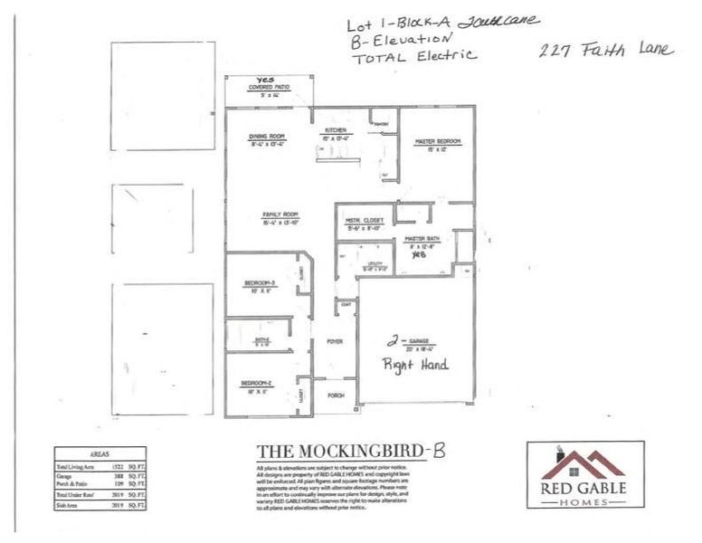 The Mockingbird Floorplan