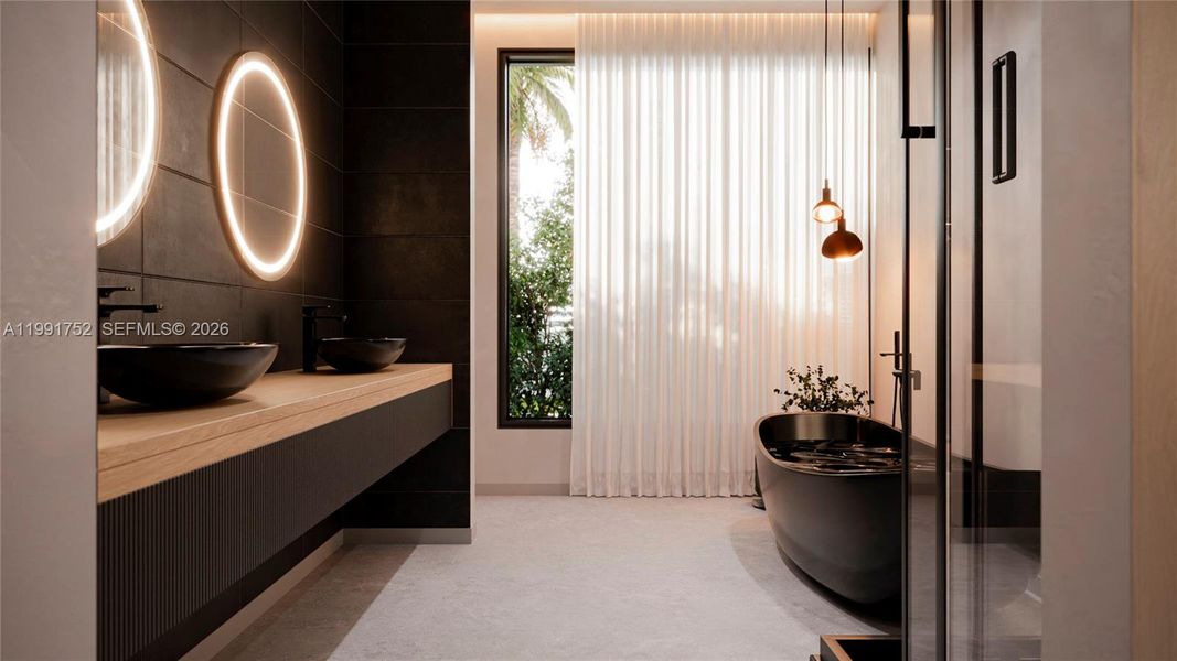 Furnished interior view inside a new home in , Palmetto Bay (Image 4).