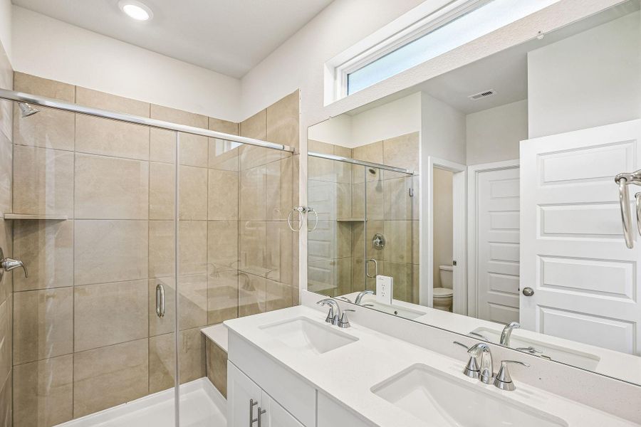 Furnished interior view inside a new home in Kemah Crossing - City Series, Kemah (Image 10).