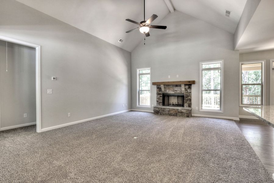 Representative unfurnished interior of a home built from the The Huntleigh by Bamford and Company in Rowland Springs, Cartersville (Image 30).