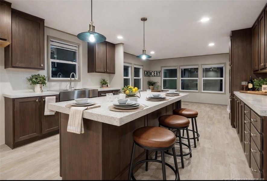 Virtually staged photo