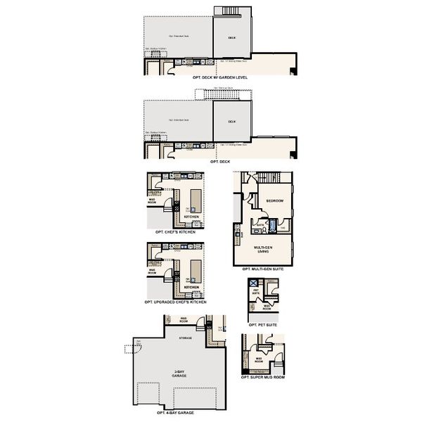 2D floor plan layout for the The Regent by Century Communities in Trails at Smoky Hill | The Preserve, Parker, CO (Image 4).