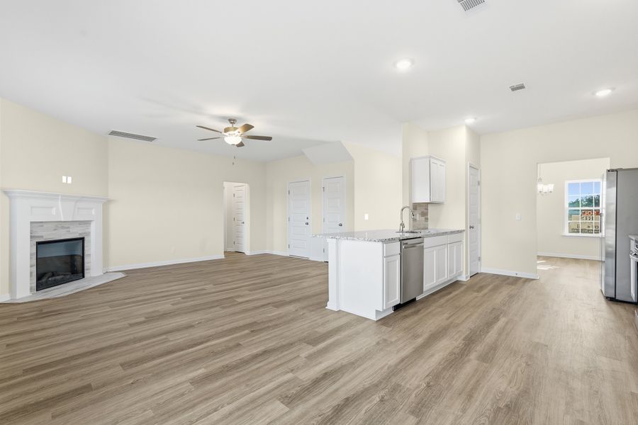 Representative unfurnished interior of a home built from the The Catherine by RTS Homes in The Village at Sassafras, Allenhurst (Image 16).