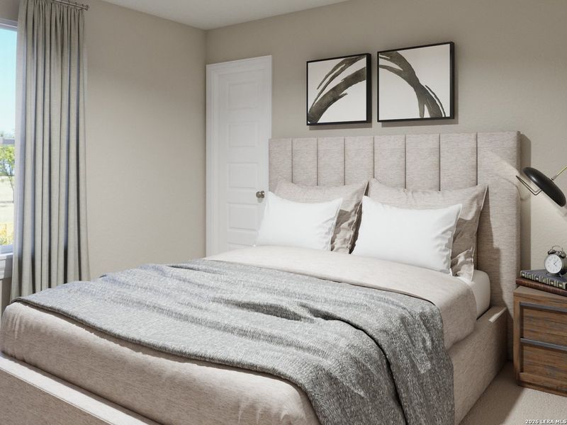 Furnished interior view inside a new home in Melissa Ranch, San Antonio (Image 25).