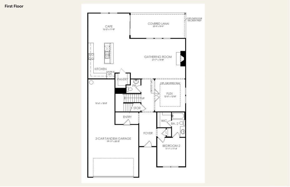 2D floor plan layout for the Yorkshire by Pulte Homes in Hollins Crest, Greer, SC (Image 1). 2D floor plan layout for the Yorkshire by Pulte Homes in Hollins Crest, Greer, SC (Image 1).