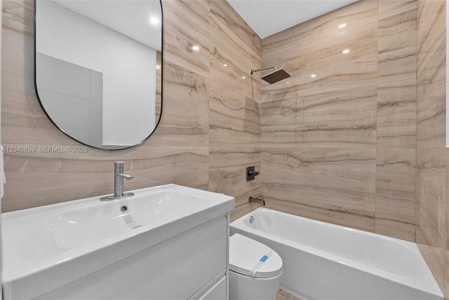 Furnished interior view inside a new home in , Miami (Image 15). Furnished interior view inside a new home in , Miami (Image 15).