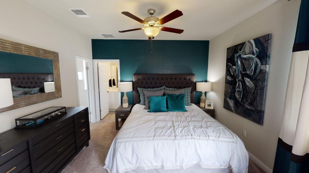 Furnished interior view inside a new home in Easton Park, Austin (Image 9).