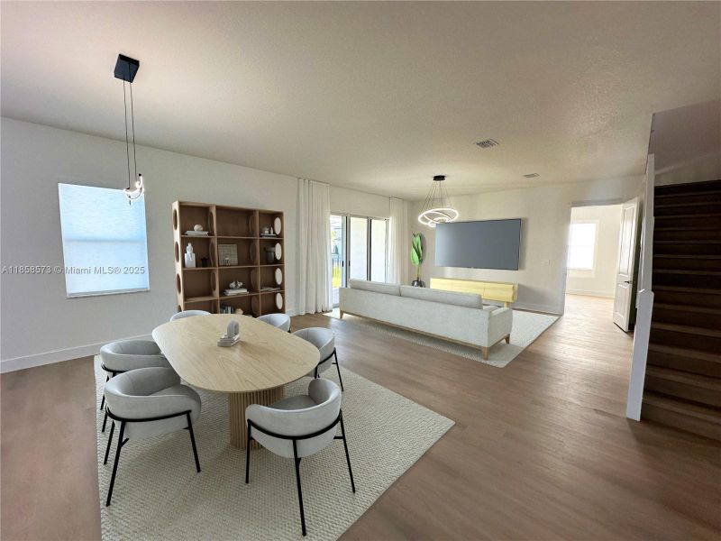 Furnished interior view inside a new home in , Davie (Image 9).