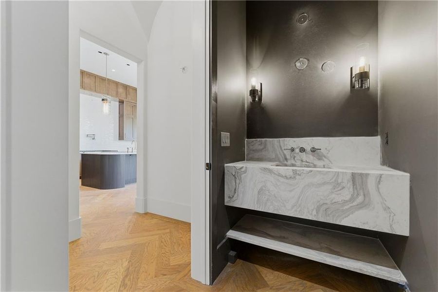 Furnished interior view inside a new home in , Atlanta (Image 12).