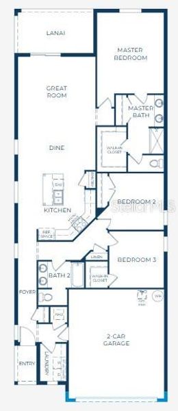 2D floor plan layout of this home in Heritage Station, Punta Gorda, FL (Image 4).