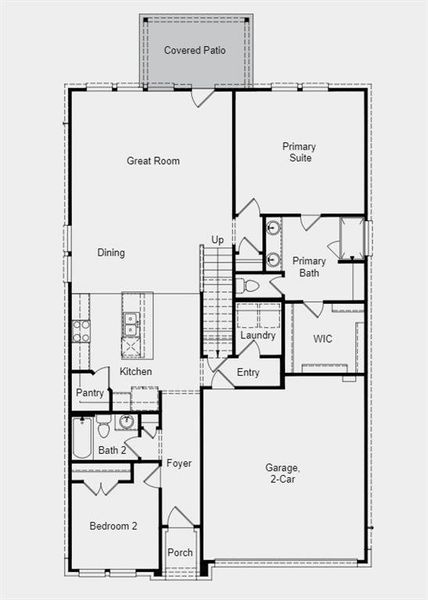 Structural options include: rear covered patio.